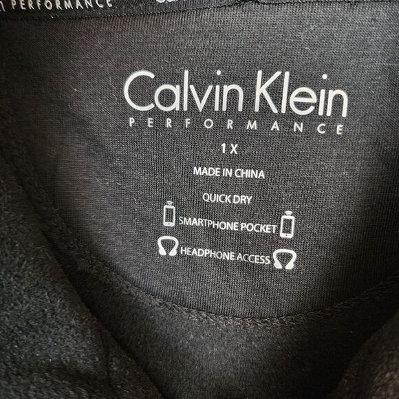 NWT Calvin Klein Performance Women Fleece Jacket Full Goldtone Zip High-Neck 1X - Picture 4 of 13